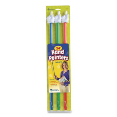 Hand Pointers, Assorted Colors, 3 Pointers