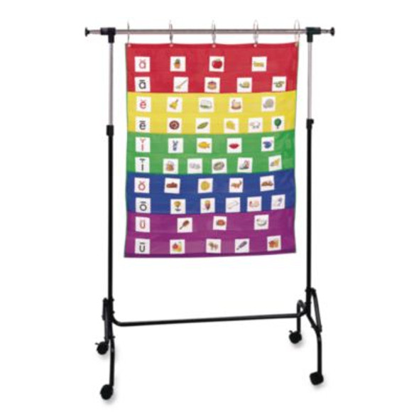 Adjustable Chart Stand, 35" To 74" w x 50" To 80" h, Black