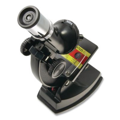 Elite Microscope, 100x/300x/600x Magnification, Simple Stage, Mirror Illuminator, Black, 21 Pieces