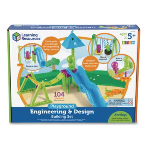 Playground Engineering And Design Building Set, Grades Pre-K To 1, 104 Pieces