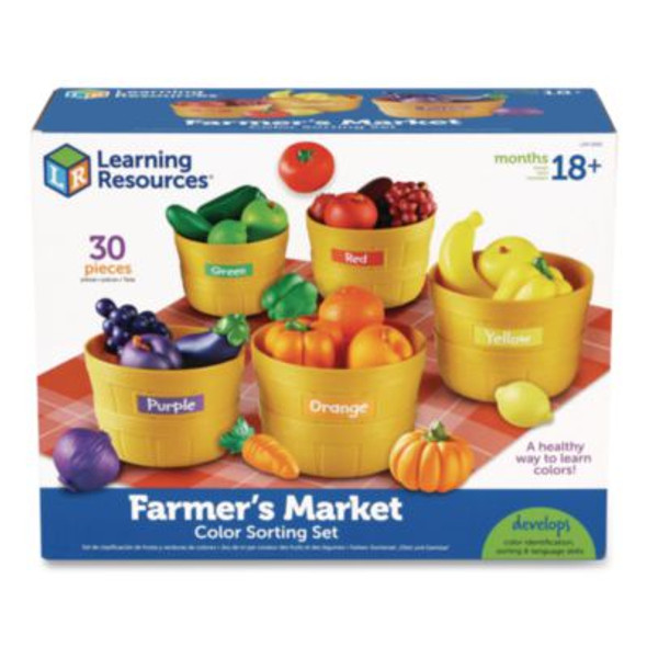 Farmer's Market Color Sorting Set, Pre-K To K, 30 Pieces