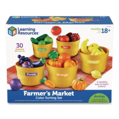 Farmer's Market Color Sorting Set, Pre-K To K, 30 Pieces