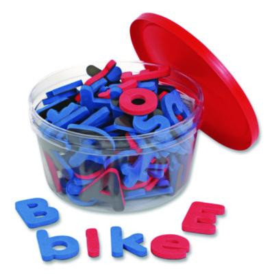 Soft Foam Magnetic Learning Letters, 1.5" Tall, Assorted Color Characters, 104 Pieces