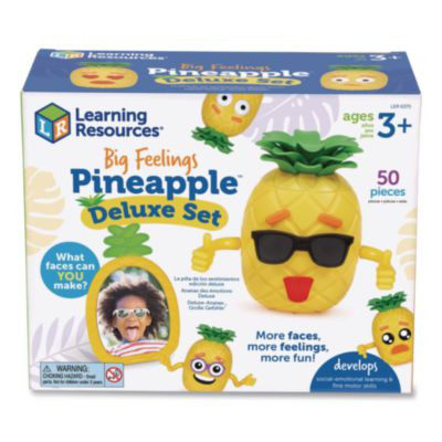 Big Feelings Pineapple Deluxe Set, Ages 3 And Up, Yellow/Green/Orange, 50 Pieces