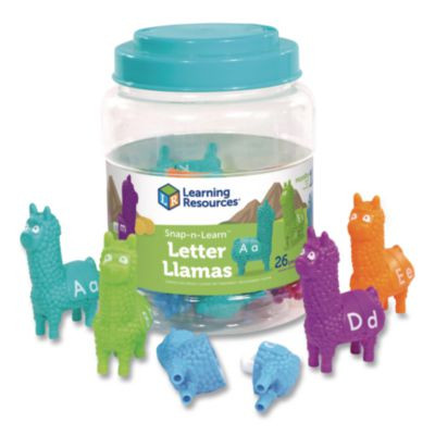 Snap-n-Learn Letter Llamas, Pre-K, 26 Pieces