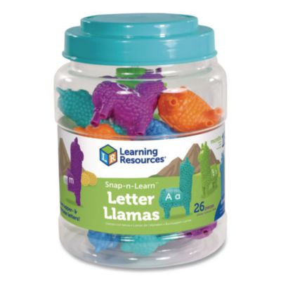 Snap-n-Learn Letter Llamas, Pre-K, 26 Pieces