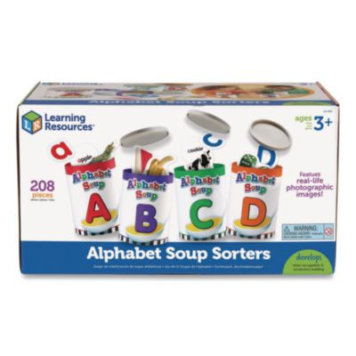 Alphabet Soup Sorters, Pre-K To K, 208 Pieces