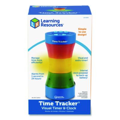 Time Tracker Visual Timer And Clock, Lcd, 5.4 x 8.6 x 2.5, Assorted Colors