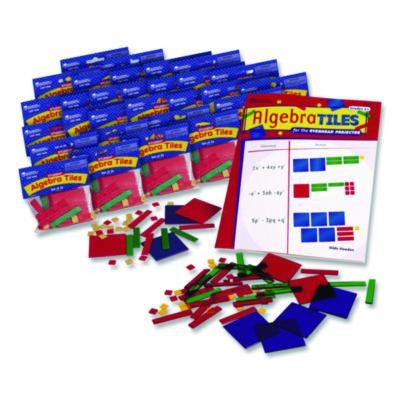 Algebra Tiles Class Set, Grades 7 To 9, 32 Pieces/Set, 30 Sets