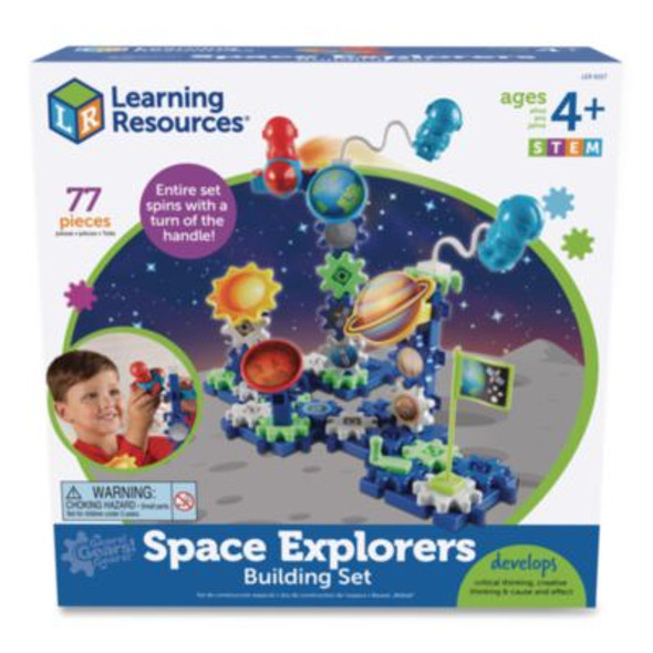 Gears! Gears! Gears! Space Explorers Building Set, Grades Pre-K To 5, 77 Pieces