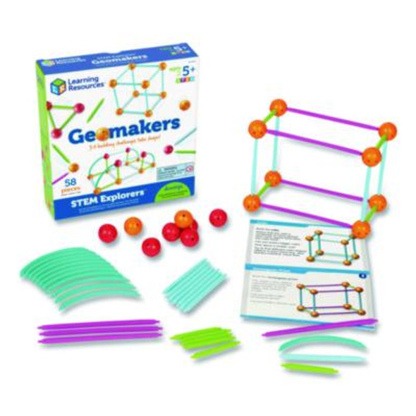 Stem Explorers Geomakers, Grades K To 2, 58 Pieces
