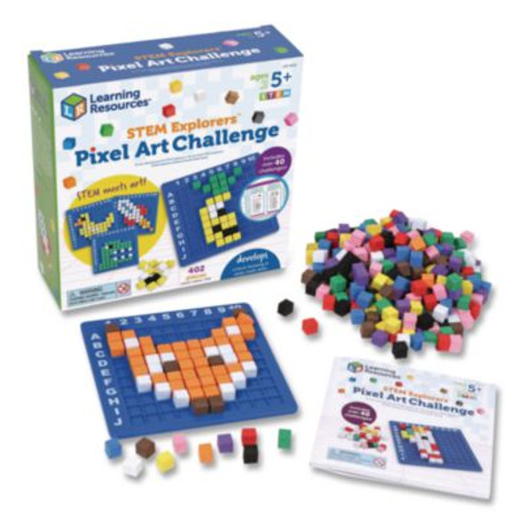 Stem Explorers Pixel Art Challenge, Grades K To 2, 402 Pieces