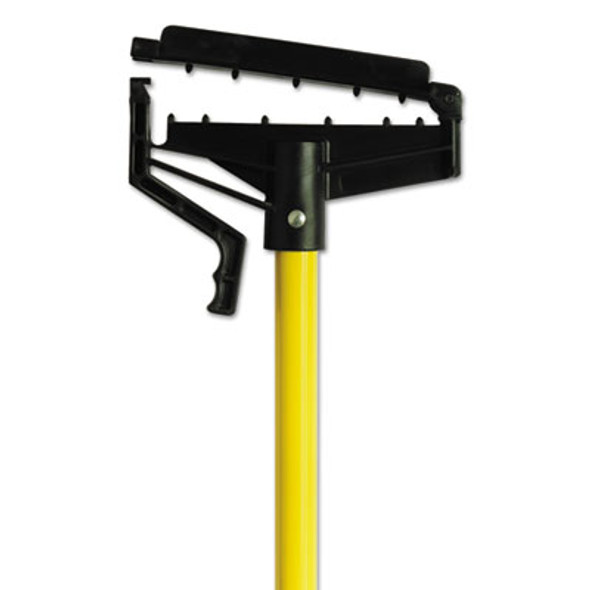Quick-Change Mop Handle, 1" Dia x 60", Fiberglass, Yellow, 6/Carton