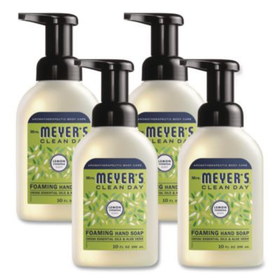 Clean Day Foaming Hand Soap, Lemon Scent, 10 Oz, 4/Carton