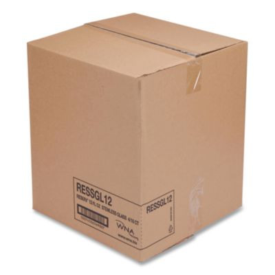 Reserv Stemless Glassware, 12 Oz, Clear, 16 Cups/Tray, 4 Trays/Carton