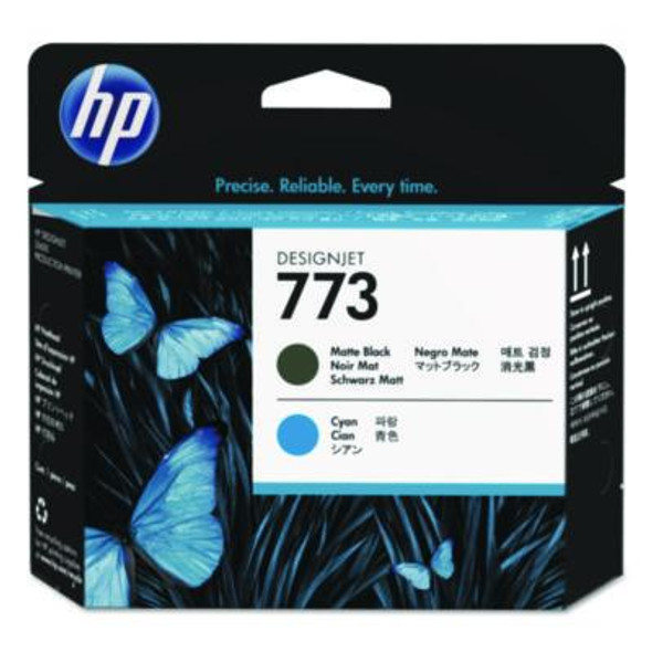 Hp 773 (C1Q20Act) Cyan/Matte Black Printhead, 24/Carton