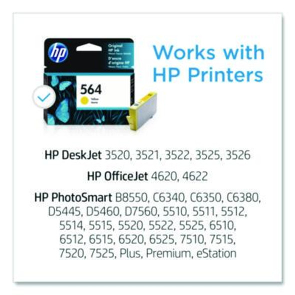 Hp 564, (Cb320Wn) Yellow Original Ink Cartridge, 24/Carton