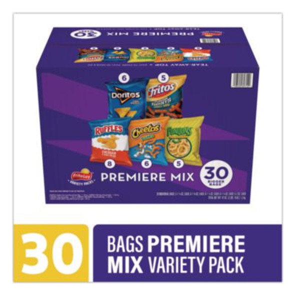 Premiere Mix Variety Pack, Assorted Flavors, Assorted Sizes, 30 Bags/Carton