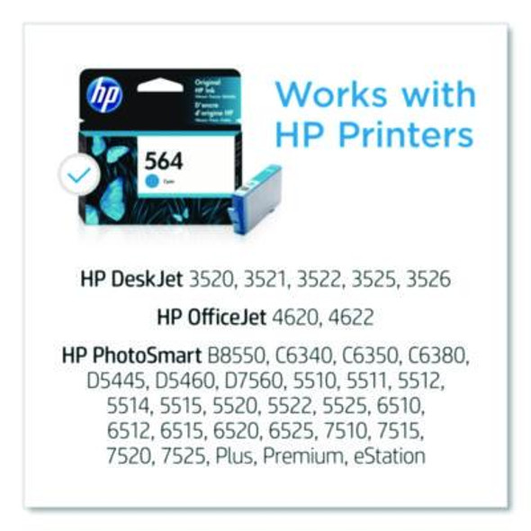 Hp 564, (Cb318Wn) Cyan Original Ink Cartridge, 24/Carton