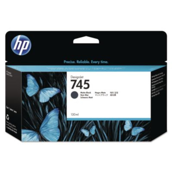 Hp 745, (F9J99A) Matte Black Original Ink Cartridge, 20/Carton