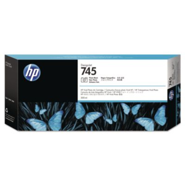 Hp 745, (F9K04A) Photo Black Original Ink Cartridge, 5/Carton