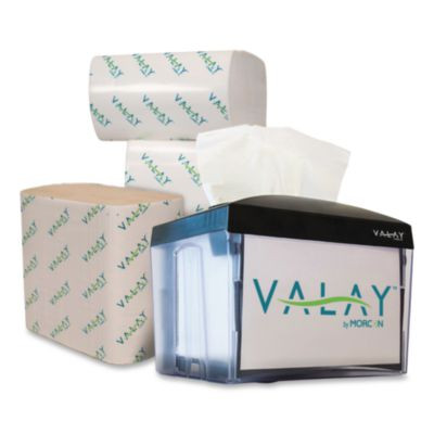Valay Table Top Napkin Dispenser, 6 x 6.5 x 8, Black