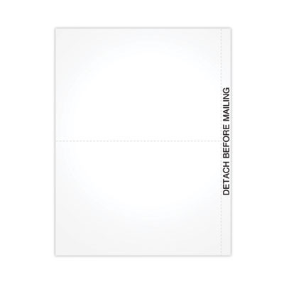 Blank Cut Sheets For 1099 Tax Forms, 2-Up Style, 8.5 x 11, White, 50/Pack