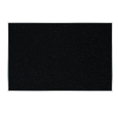 Recycled Bulletin Board, 87.91 x 48.5, Confetti Surface, Satin Aluminum Frame