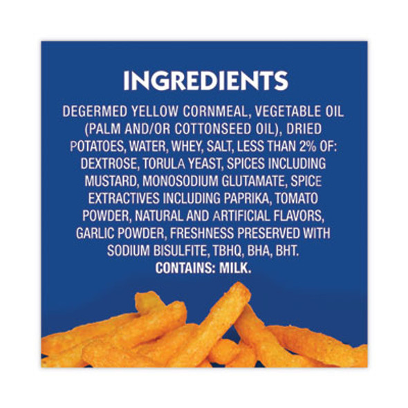 Hot Fries, Spicy Hot, 0.85 Oz Bag, 72/Carton