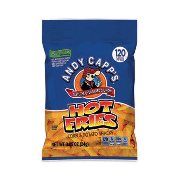 Hot Fries, Spicy Hot, 0.85 Oz Bag, 72/Carton