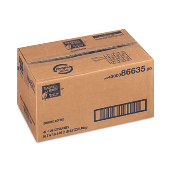 Master Blend Ground Coffee, 1.25 Oz Fraction Pack, 42/Carton
