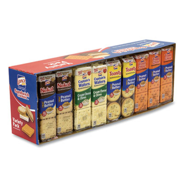 Cookies And Crackers Variety Pack, Assorted, 36/Box