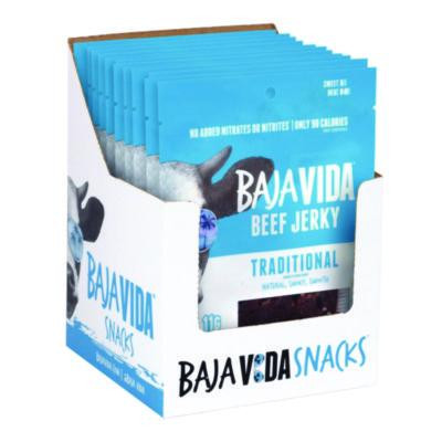 Beef Jerky Traditional Snack Pack, Original, 1 Oz Packet, 12/Carton