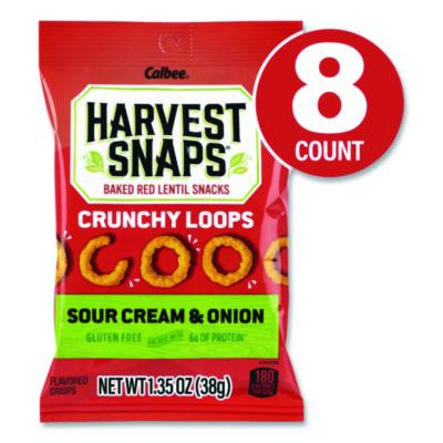 Crunchy Loops, Sour Cream And Onion, 1.35 Oz Bag, 8/Box
