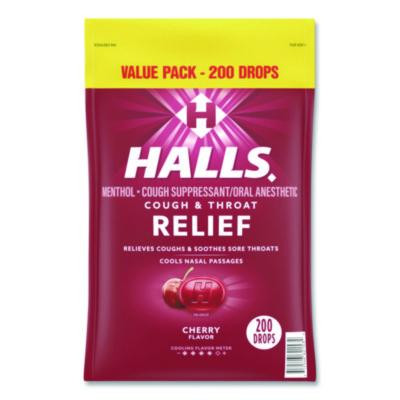 Relief Cough Drops - Value Size, Cherry, 200/Pack