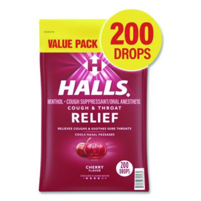 Relief Cough Drops - Value Size, Cherry, 200/Pack