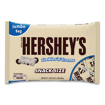 Snack Size Bars, Cookies n Creme, 17.1 Oz Bag, 2/Pack