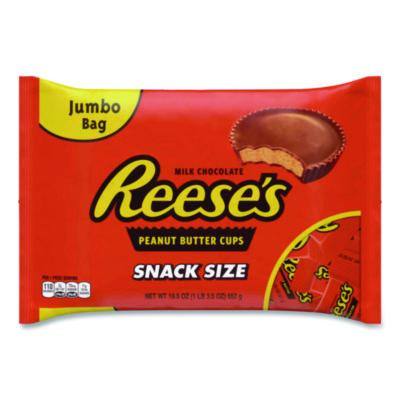 Snack Size Peanut Butter Cups, 19.5 Oz Bag, 2 Bags/Carton