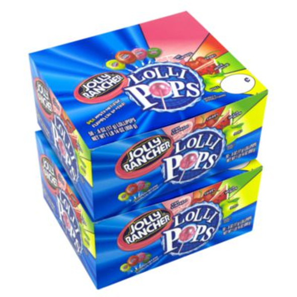 Lollipops Assortment, Assorted Flavors, 0.6 Oz Individually Wrapped, 50/Box, 2 Boxes/Carton