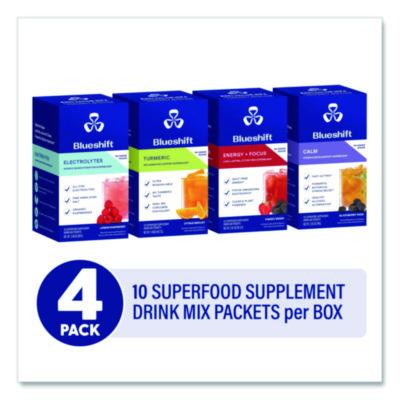 Variety Pack Drink Mix, Assorted Flavors, Individual Packets, 10/Pack. 4 Packs/Carton