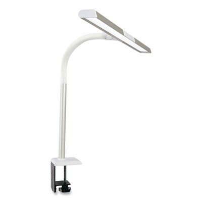 Wellness Series Perform Led Clamp Lamp With Three Color Modes, 16" To 24.75" High, White