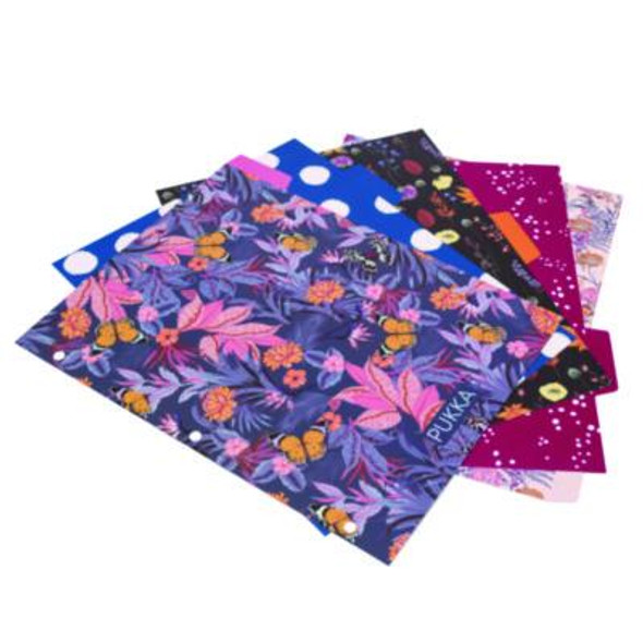 Letter Size Reversible Dividers, 5-Tab, 11 x 8.5, Assorted Colors, 1 Set