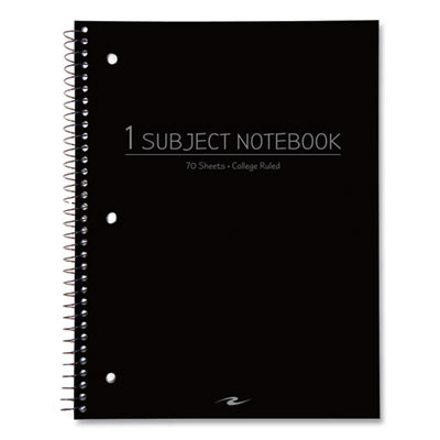Subject Wirebound Promo Notebook, 1-Subject, Medium/College Rule, Assorted Cover Colors, (70) 10.5" x 8" Sheets, 24/Carton