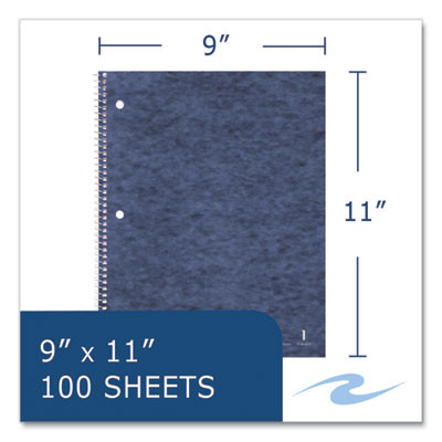 Stasher Wirebound Notebook, 1-Subject, Medium/College Rule, Randomly Assorted Cover Color, (100) 11 x 9 Sheets, 24/Carton