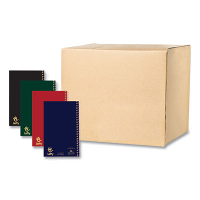 Lefty Notebook, 1-Subject, Medium/College Rule, Randomly Assorted Cover Colors, (80) 8 x 5 Sheets, 24/Carton