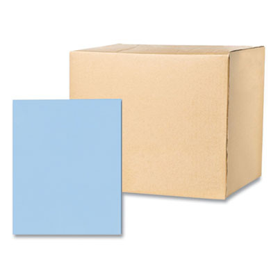 Pocket Folder, Accommodates (50) 11 x 8.5 Sheets, Light Blue, 250/Carton