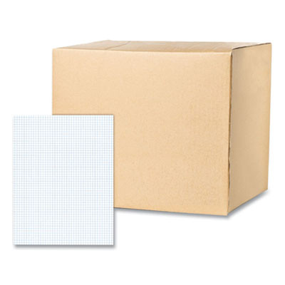 Gummed Pad, Quadrille Rule (5 Sq/In), (50) White 8.5 x 11 Sheets, 72/Carton