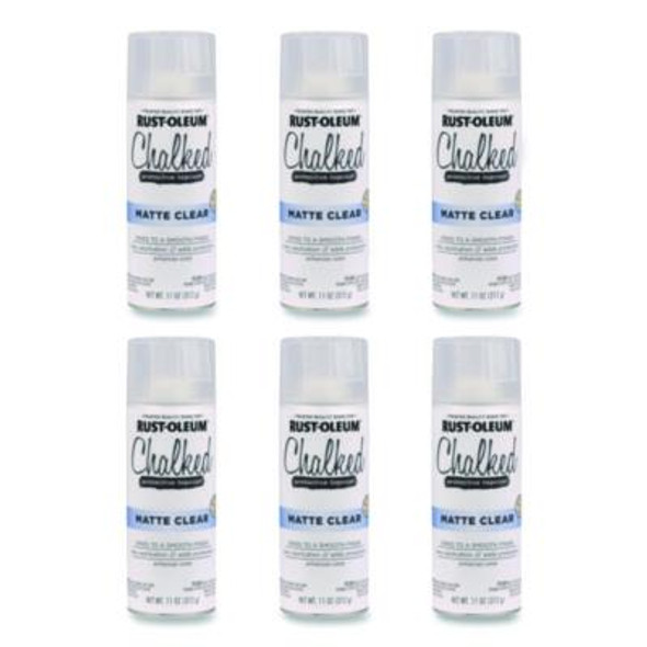 Ultra Matte Chalked Paint, Matte Clear, 12 Oz Aerosol Can, 6/Carton