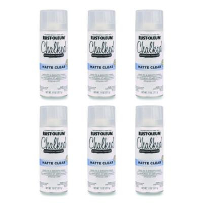 Ultra Matte Chalked Paint, Matte Clear, 12 Oz Aerosol Can, 6/Carton