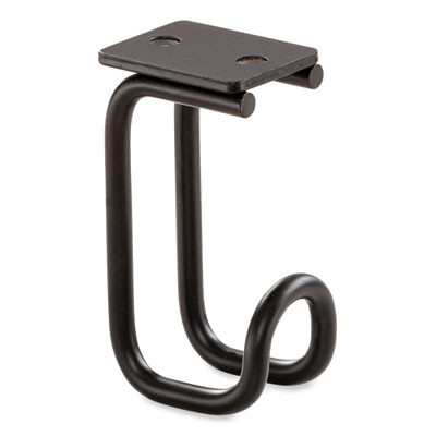 Table Hooks, 1.25 x 1.75 x 3.25, Black, 6/Pack